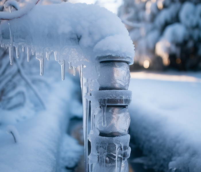 Frozen pipes in DFW